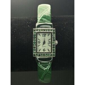 Quartz Woman’s Wrist Braclet Watch (emerald Green) (used)